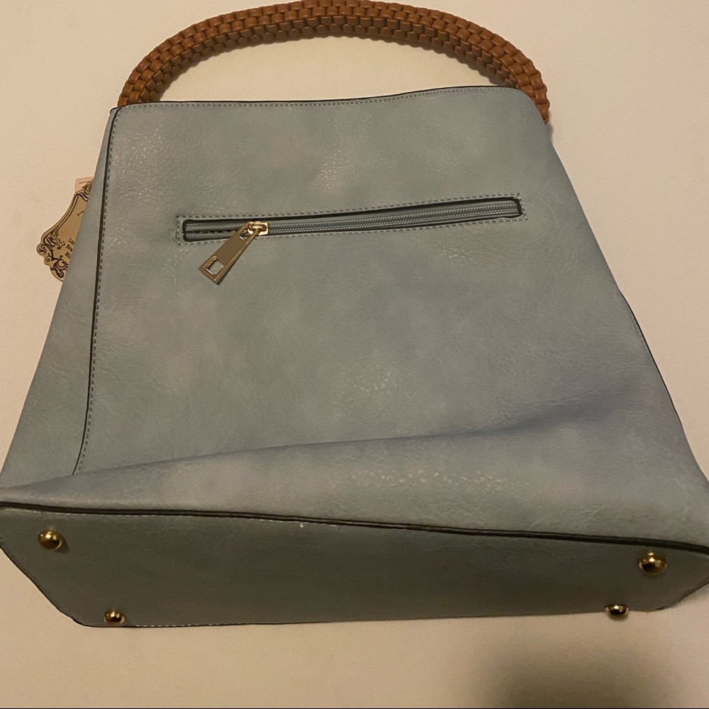 Soft blue purse